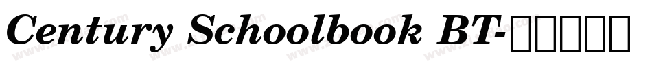 Century Schoolbook BT字体转换